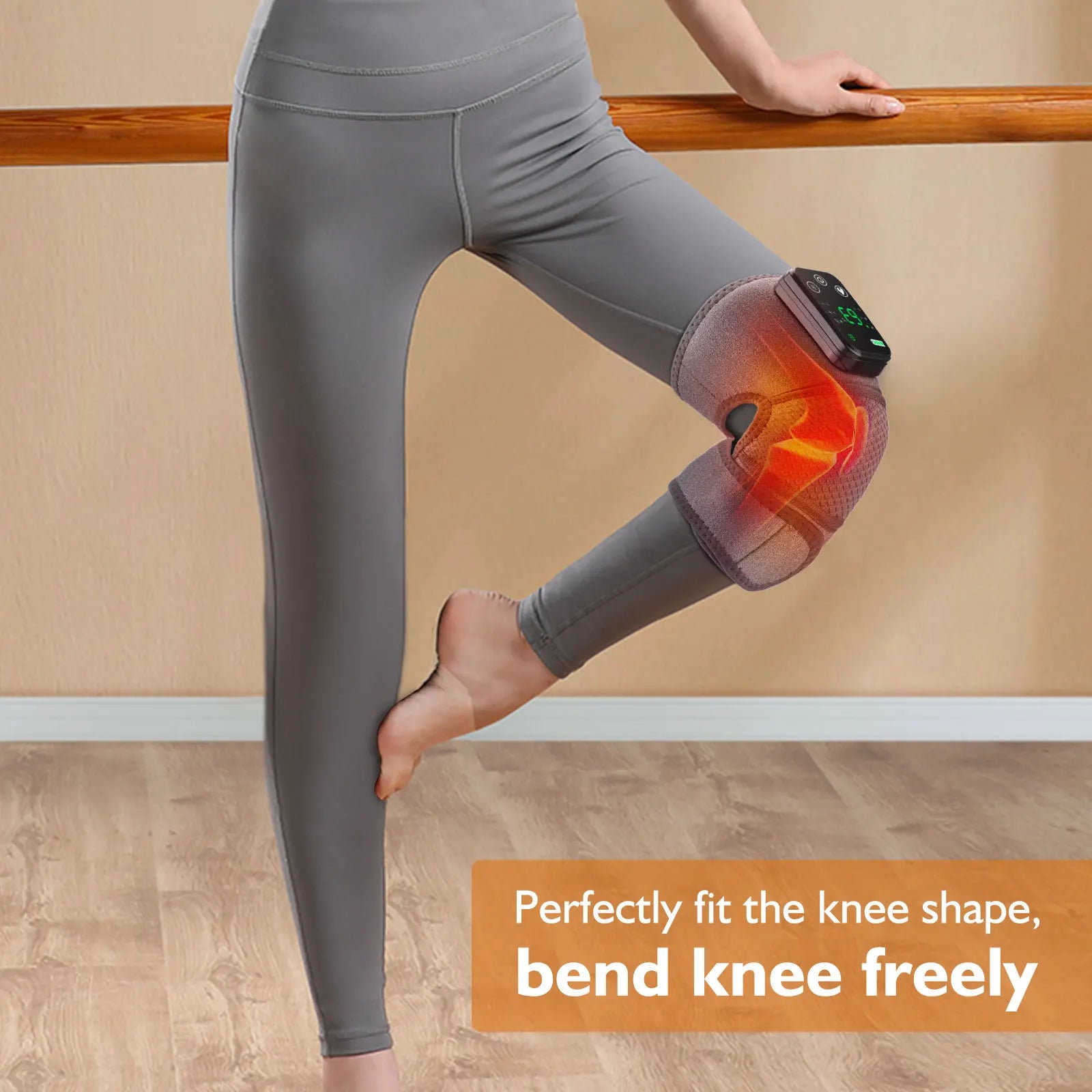 3 in 1 Cordless Thermal Knee Pad Knee Shoulder Massager Vibration Leg Arm Joint Brace Muscle Relax Joint Brace Muscle Relaxation