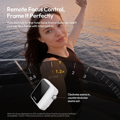 VM02 Wireless Magnetic Selfie Monitor Screen for Iphone 17 16 15 for Android Smartphone Travel Livestreaming Vlog Shots