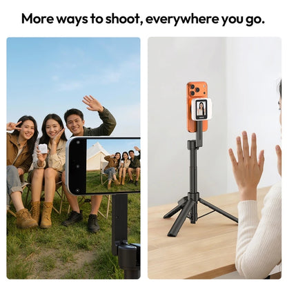 VM02 Wireless Magnetic Selfie Monitor Screen for Iphone 17 16 15 for Android Smartphone Travel Livestreaming Vlog Shots