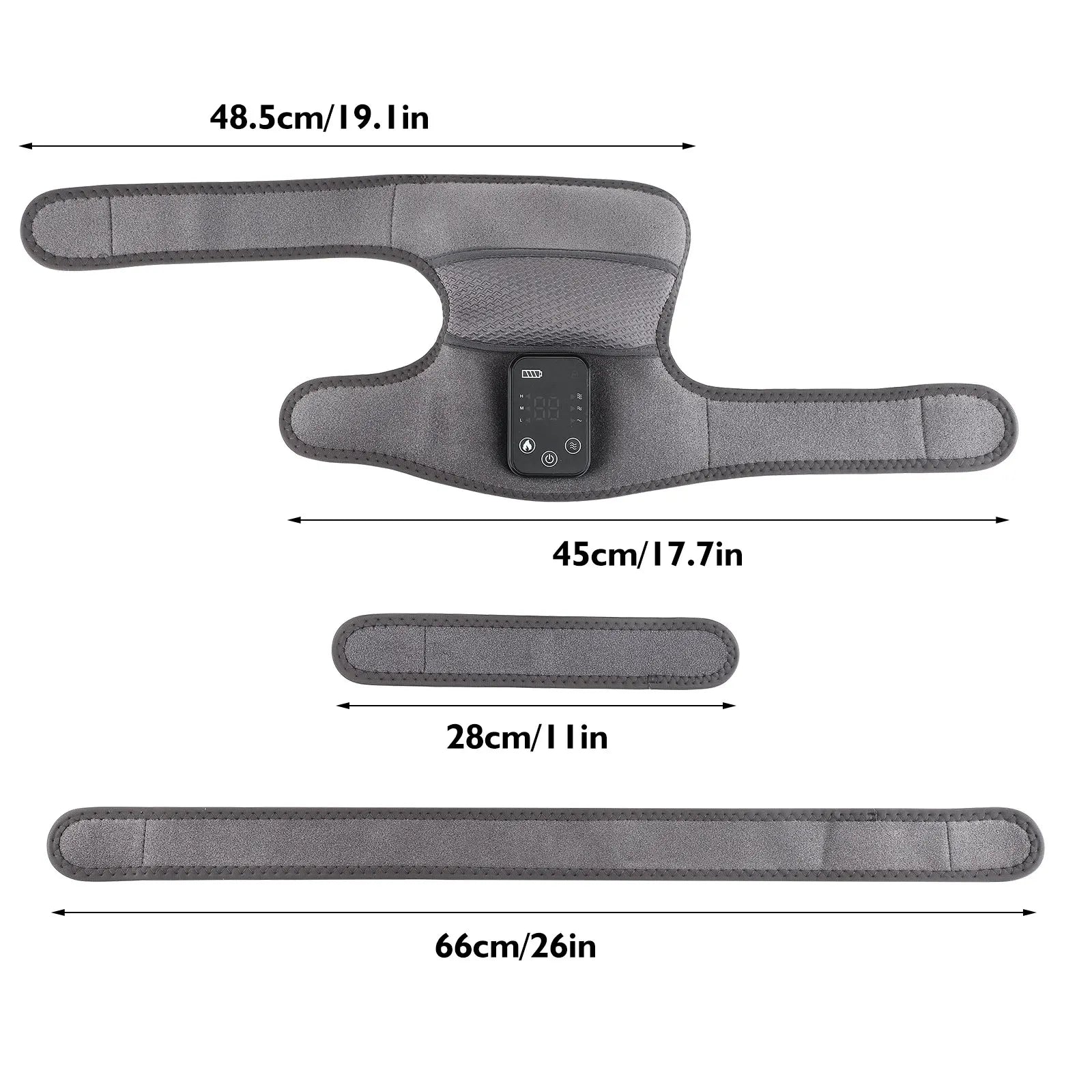 3 in 1 Cordless Thermal Knee Pad Knee Shoulder Massager Vibration Leg Arm Joint Brace Muscle Relax Joint Brace Muscle Relaxation